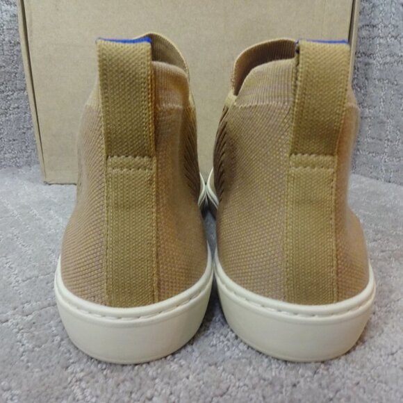 Rothy's Merino The Chelsea Women's Size 12.5 US Camel Knit Pull On Ankle Boots - Picture 4 of 11